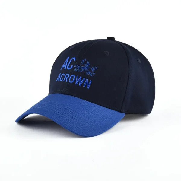 the side view of the black and blue baseball cap KN20112505