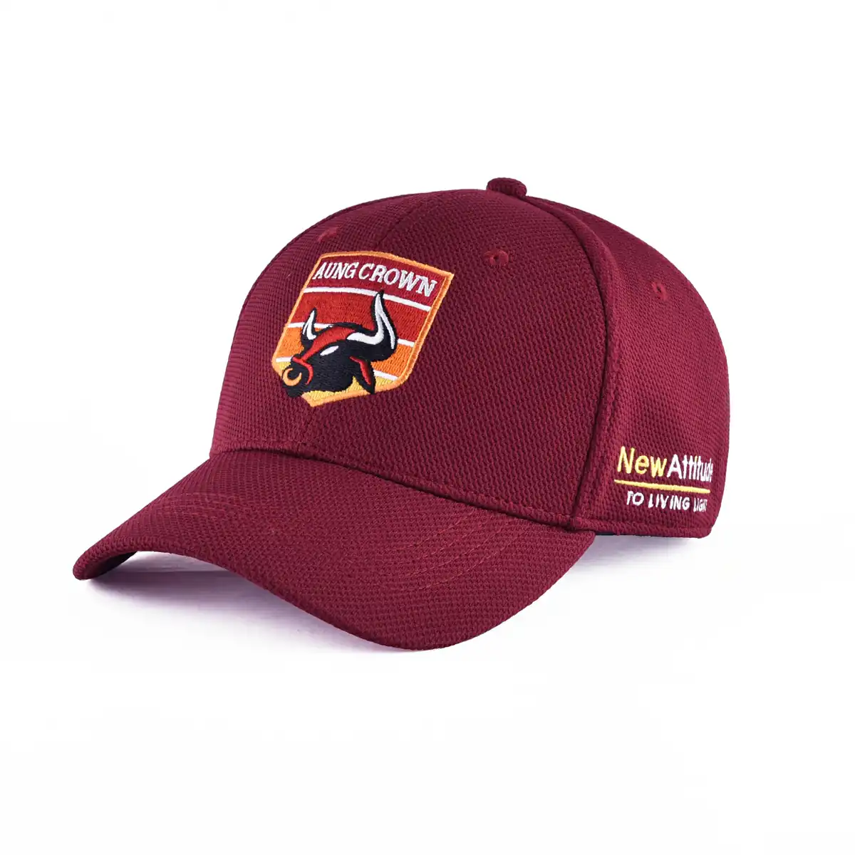 the side view of the claret baseball cap KN2012082