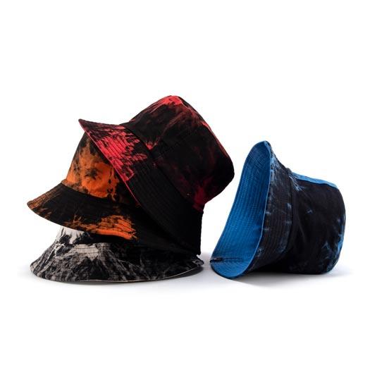 tie-dye knit bucket hat in 4 colors SFG-210512-1