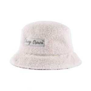 white velvet bucket hat KN2012144