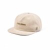 Aung Crown beige strapback hat with a flat embroidery logo on the side KN2012075