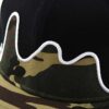 Aung Crown black camouflage snapback cap with a 3D applique on the front SFG-210316-4