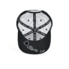 Aung Crown black flat brim trucker hat at the inner view KN2012111