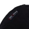 Aung Crown black and orange snapback hat with an inner label on the sweatband ACNA2011129