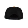 Aung Crown black and orange snapback with a black plastic snap closure ACNA2011129