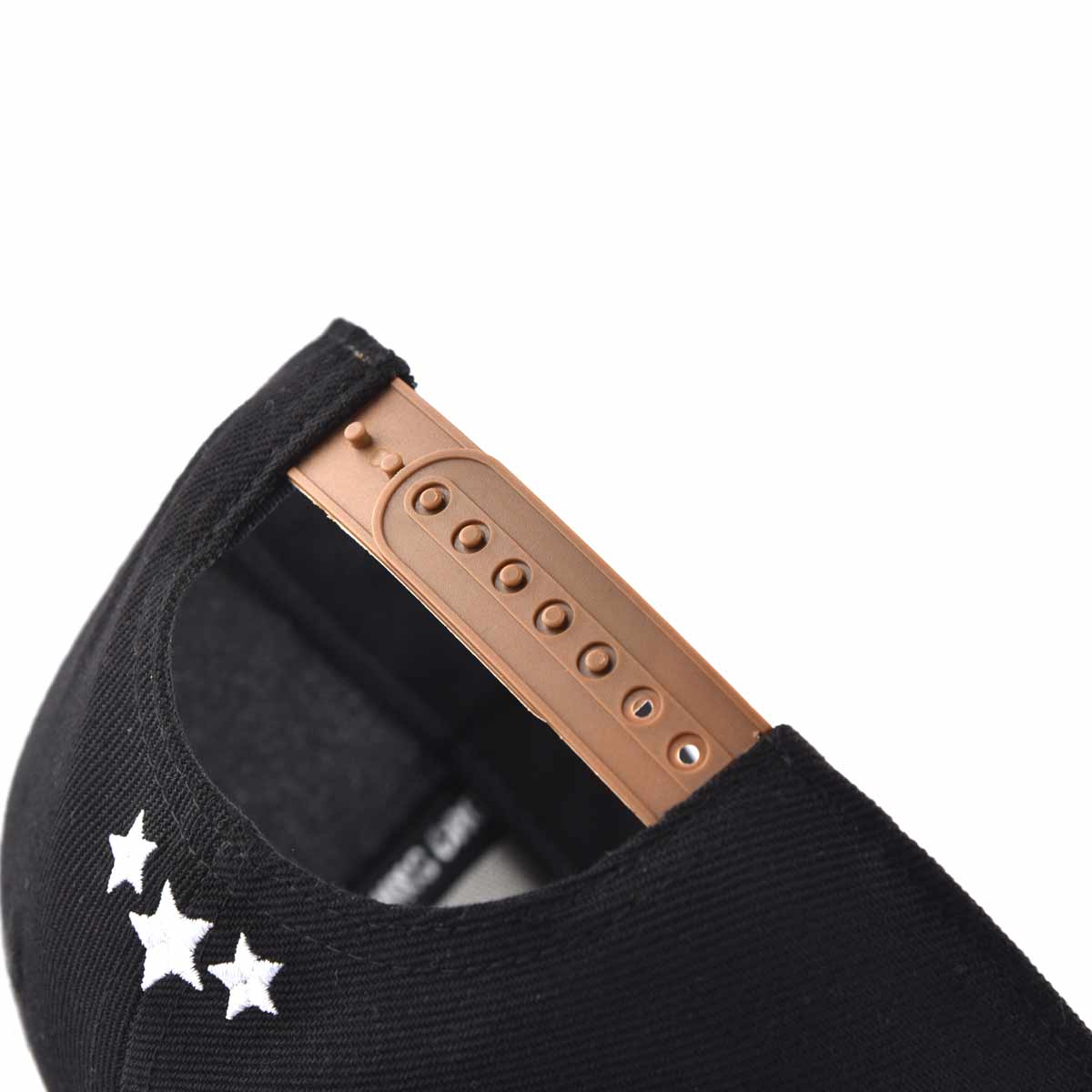 Aung Crown black snapback hat with a plastic snap strapback KN2012145 Aung Crown black snapback hat with a plastic snap strapback KN2012145