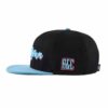 Aung Crown blue black snapback cap with flat enbroidery letters on the side SFG-220402-1