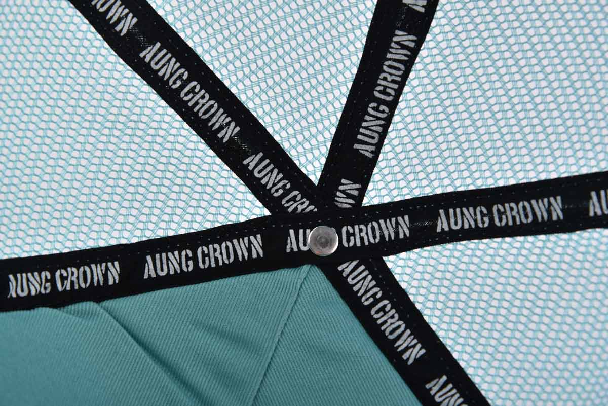 Aung Crown blue popular trucker hat at the inner crown view KN2012073 Aung Crown blue popular trucker hat at the inner crown view KN2012073