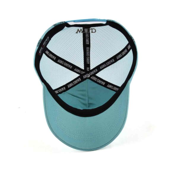 Aung Crown blue popular trucker hat at the inner view KN2012073