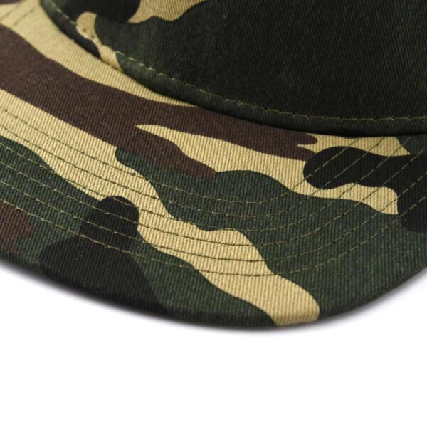 Aung Crown camouflage snapback cap with a camo flat brim SFG-210316-4