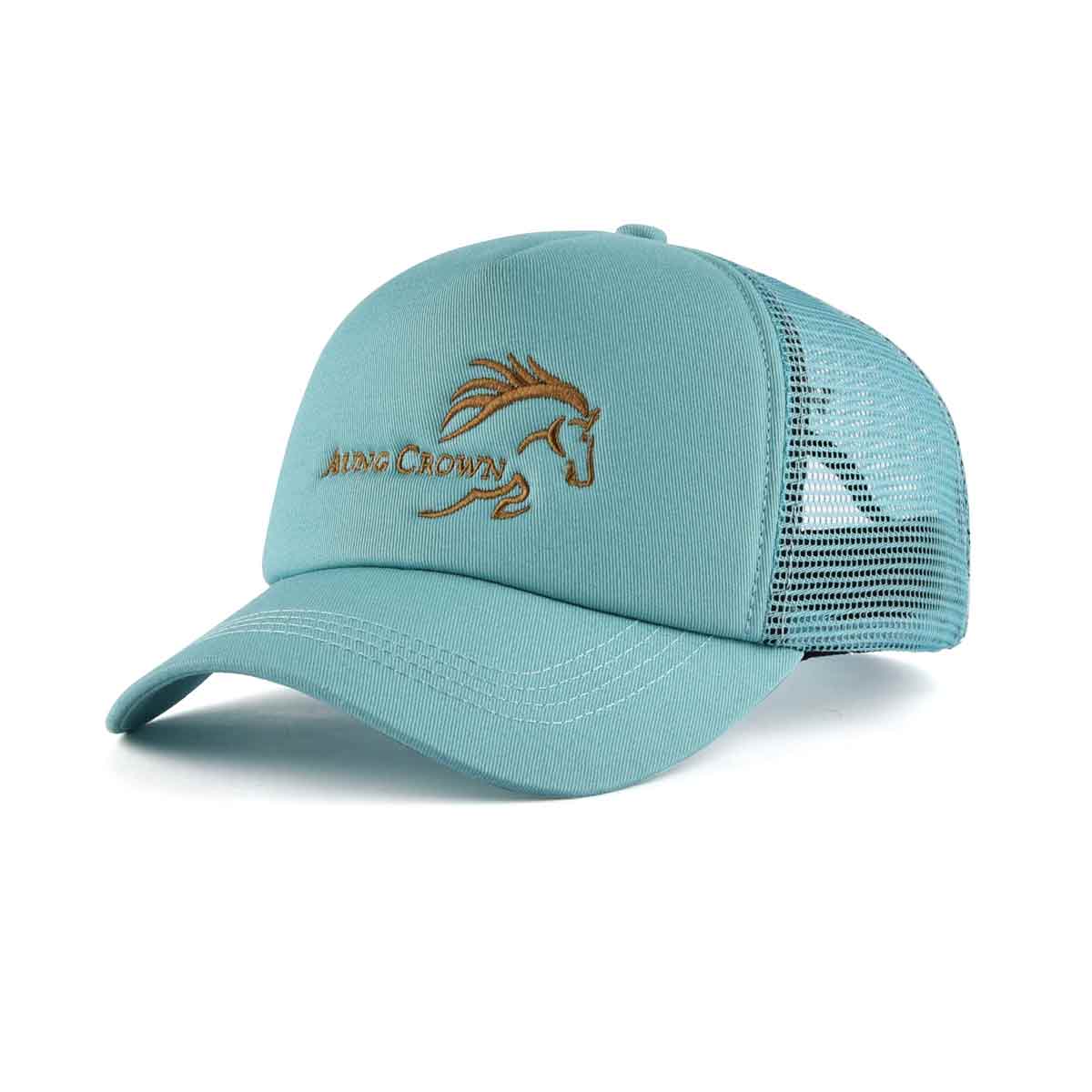 Aung Crown casual blue popular trucker hat for women and men KN2012073 Aung Crown casual blue popular trucker hat for women and men KN2012073