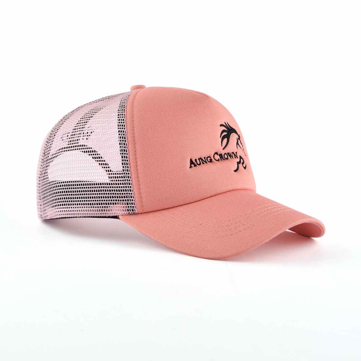 Aung Crown casual pink popular trucker hat for women and men KN2012073 Aung Crown casual pink popular trucker hat for women and men KN2012073