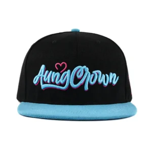 Aung Crown fashion blue black snapback cap for women and men SFG-220402-1