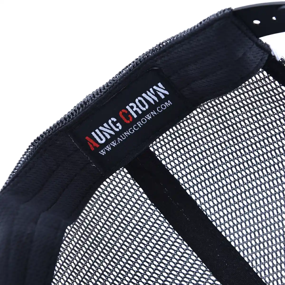 Aung Crown flat bill trucker hat with an inner label on the sweatband KN2012153 Aung Crown flat bill trucker hat with an inner label on the sweatband KN2012153