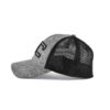 Aung Crown gray and black patchwork embroidered trucker hat for men KN2012122