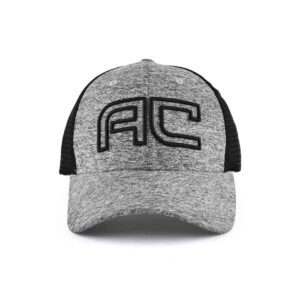 Aung Crown gray embroidered trucker hat KN2012122