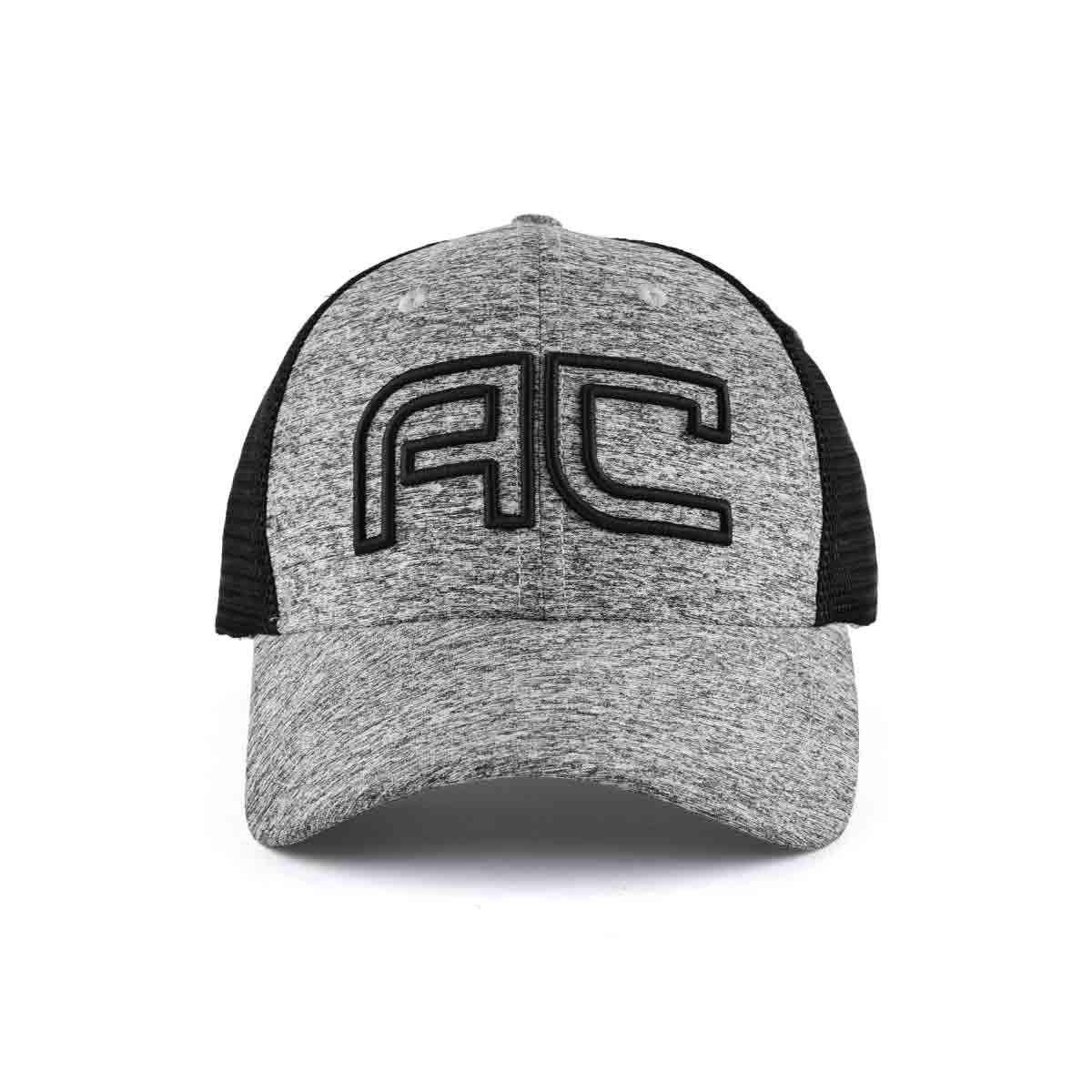 Aung Crown gray embroidered trucker hat KN2012122