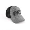 Aung Crown gray embroidered trucket hat with a mesh back KN2012122