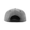 Aung Crown gray suede snapback hat at the back side KN2102045