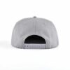 Aung Crown grey 3d snapback cap with a plastic snap closure KN2012152