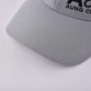 Aung Crown grey custom embroidered strucker hat with a graay curved brim KN2012181