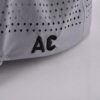 Aung Crown grey custom embroidered trucker hat with fkat embroidery letters on the side KN2012181