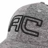 Aung Crown grey embroidered trucker hat for men with a 3d embroidery logo on the front KN2012122