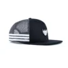 Aung Crown men's 6-panel flat bill trucker hat at the horizontal view KN2012153