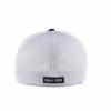 Aung Crown men's fitted white and blue trucker hat with a embroidery applique KN2012121