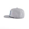 Aung Crown men's grey 3d snapback cap KN2012152