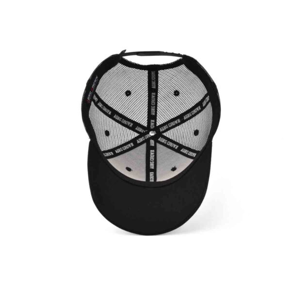 Aung Crown mesh black trucker hat at the inner veiw KN2101281