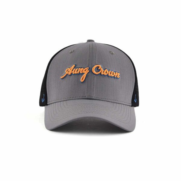 Aung Crown patchwork grey trucker hat for women and men KN2012042