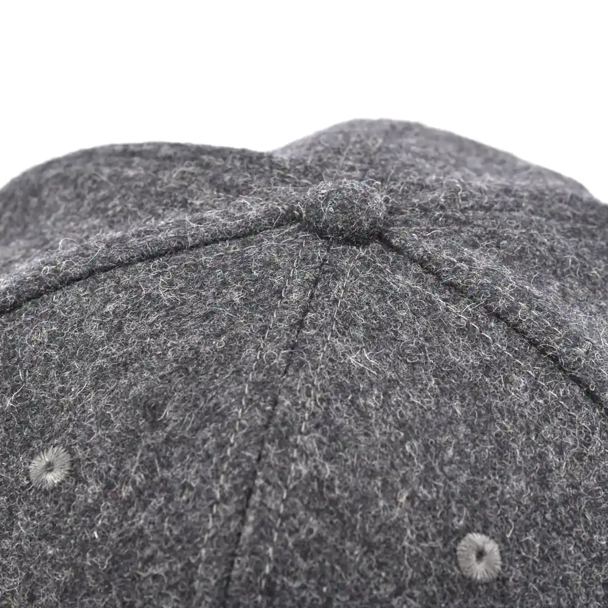 Aung Crown plain black snapback hat with a top button and embroidery eyelets ACNA2011126