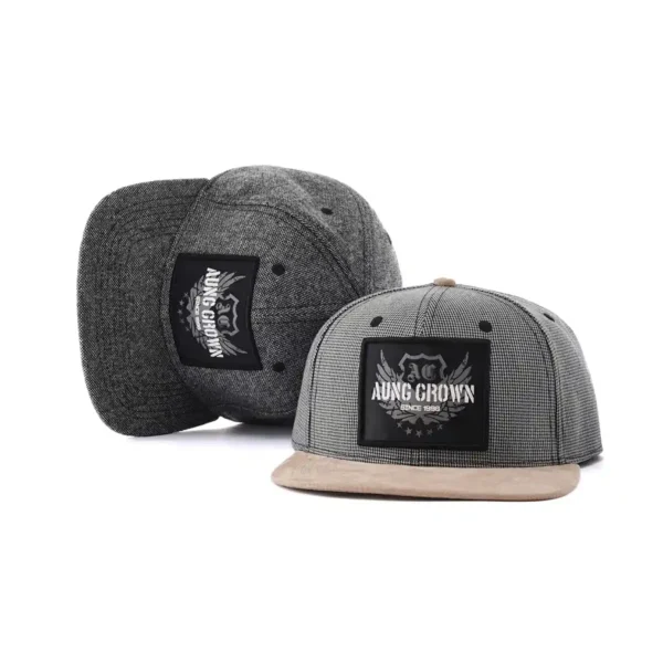 Aung Crown suede snapback hat KN2102045