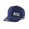 Aung Crown unisex dark blue custom embroidered trucker hat KN2012181