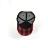 Aung Crown unisex plaid red and black trucker hat at the inner view KN2012072