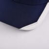 Aung Crown white and blue trucket hat with a patchwork curved brim KN2012121