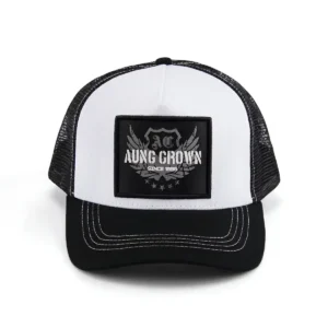 Aung Crown white-black youth trucker hat for outdoors SFA-210415-2