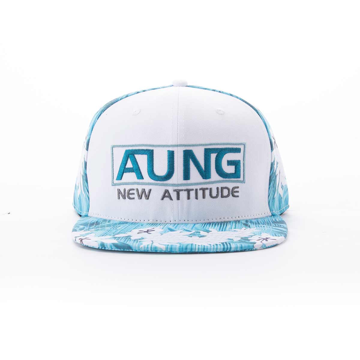 Aung Crown white embroidered snapback hat for women and men SFA-210324-3 Aung Crown white embroidered snapback hat for women and men SFA-210324-3