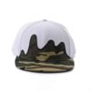 Aung Crown white snapback cap with a 3d applique SFG-210316-4