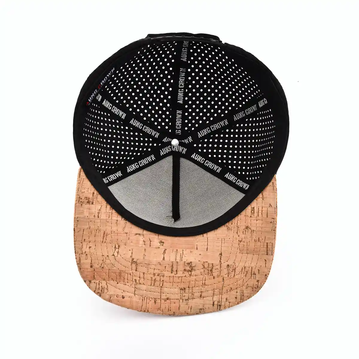 Aung Crown wood grain and black trucker hat mens at the inner view KN2102193 Aung Crown wood grain and black trucker hat mens at the inner view KN2102193