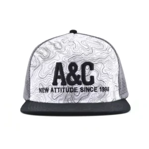 Aung crown casual white and black trucker hat for women and men KN2103033