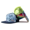 Aung Crown flat brim hat kid cute available in blue oand colorful color SFA-210326-4