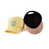 khaki & yellow 5 panel hat