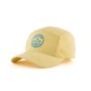 khaki & yellow 5 panel hat