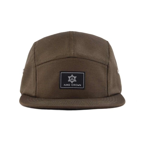 5 panel flat bill hat