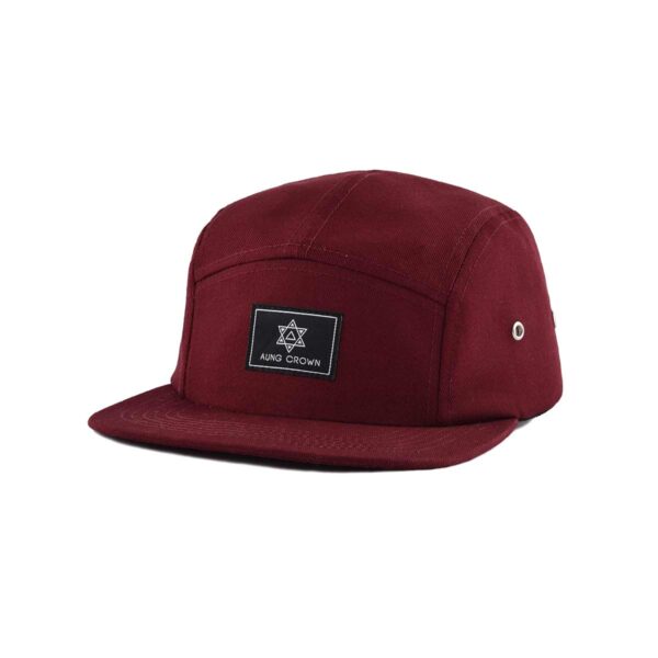 5 panel flat bill hat