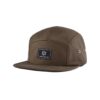 5 panel flat bill hat