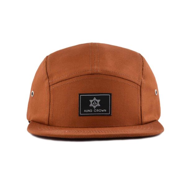 5 panel flat bill hat