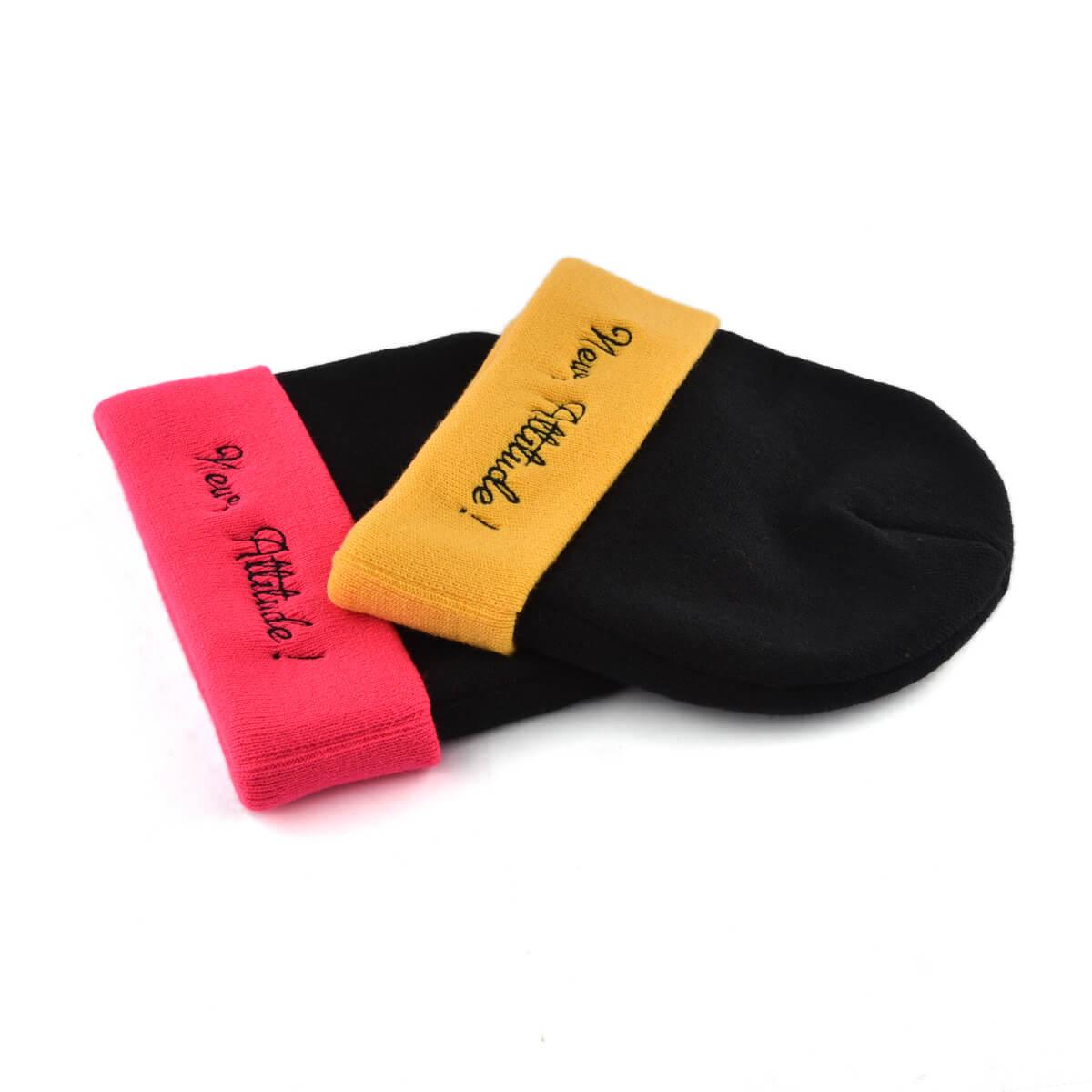 beanie embroidery patchwork cuffed knitted hat beanie embroidery patchwork cuffed knitted hat